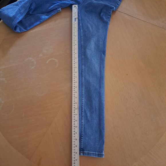 Free People Jeans Womens Size 27 Blue Light Wash Denim Skinny Stretch Jegging - Picture 9 of 16